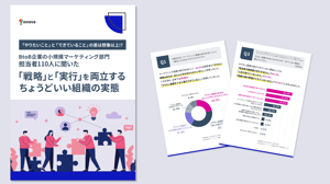 BtoB企業の小規模マーケティング部門担当者110人に聞いた「戦略」と「実行」を両立するちょうどいい組織の実態